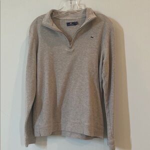Vineyard Vines Gray Quarter-Zip Pullover - Like new. Boy’s XL